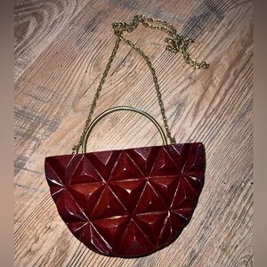 Ramla Azariah Wood Handbag Bag Purse Women's MSRP $330